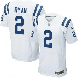 Colts #2 Matt Ryan White Men's Stitched NFL Elite Jersey