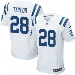 Colts #28 Jonathan Taylor White Men's Stitched NFL New Elite Jersey