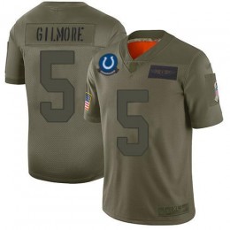 Colts #5 Stephon Gilmore Camo Men's Stitched NFL Limited 2019 Salute To Service Jersey