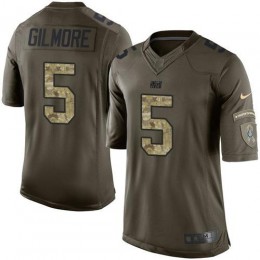 Colts #5 Stephon Gilmore Green Men's Stitched NFL Limited 2015 Salute To Service Jersey