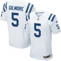 Colts #5 Stephon Gilmore White Men's Stitched NFL Elite Jersey