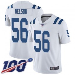 Colts #56 Quenton Nelson White Men's Stitched NFL 100th Season Vapor Limited Jersey