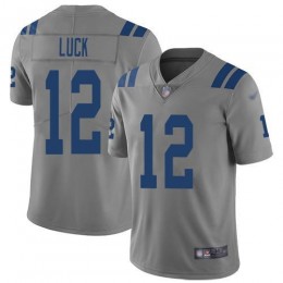 Indianapolis Colts #12 Andrew Luck Gray Men's Stitched NFL Limited Inverted Legend Jersey