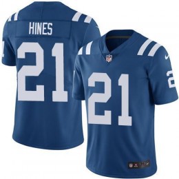Indianapolis Colts #21 Nyheim Hines Royal Blue Team Color Men's Stitched NFL Vapor Untouchable Limited Jersey