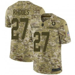Indianapolis Colts #27 Xavier Rhodes Camo Men's Stitched NFL Limited 2018 Salute To Service Jersey