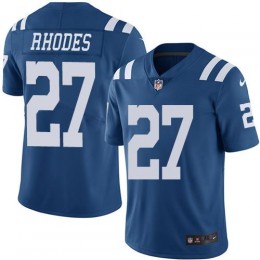 Indianapolis Colts #27 Xavier Rhodes Royal Blue Men's Stitched NFL Limited Rush Jersey