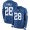 Indianapolis Colts #28 Marshall Faulk Royal Blue Team Color Men's Stitched NFL Limited Therma Long Sleeve Jersey