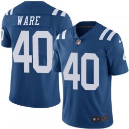 Indianapolis Colts #40 Spencer Ware Royal Blue Men's Stitched NFL Limited Rush Jersey