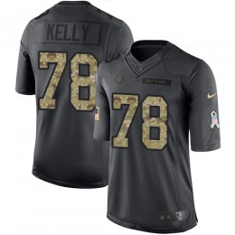 Indianapolis Colts #78 Ryan Kelly Black Men's Stitched NFL Limited 2016 Salute to Service Jersey