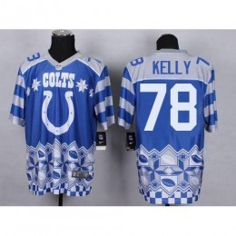 Indianapolis Colts #78 Ryan Kelly Royal Blue Men's Stitched NFL Elite Noble Fashion Jersey