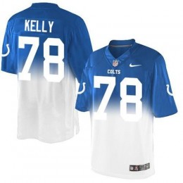 Indianapolis Colts #78 Ryan Kelly Royal Blue/White Men's Stitched NFL Elite Fadeaway Fashion Jersey