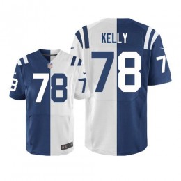 Indianapolis Colts #78 Ryan Kelly Royal Blue/White Men's Stitched NFL Elite Split Jersey