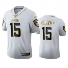 Jacksonville Jacksonville Jaguars #15 Gardner Minshew II Men's White Golden Edition Vapor Limited NFL 100 Jersey