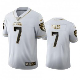 Jacksonville Jacksonville Jaguars #7 Nick Foles Men's White Golden Edition Vapor Limited NFL 100 Jersey