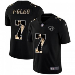 Jacksonville Jacksonville Jaguars #7 Nick Foles Carbon Black Vapor Statue Of Liberty Limited NFL Jersey