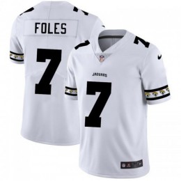 Jacksonville Jacksonville Jaguars #7 Nick Foles White Team Logo Vapor Limited NFL Jersey