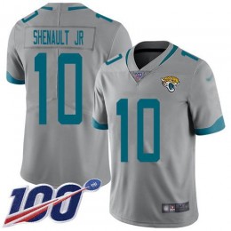 Jacksonville Jaguars #10 Laviska Shenault Jr. Silver Men's Stitched NFL Limited Inverted Legend 100th Season Jersey