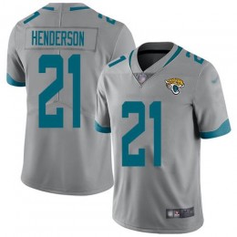 Jacksonville Jaguars #21 C.J. Henderson Silver Men's Stitched NFL Limited Inverted Legend Jersey