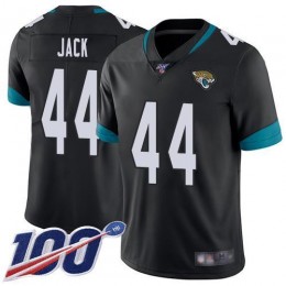 Jacksonville Jaguars #44 Myles Jack Black Team Color Men's Stitched NFL 100th Season Vapor Limited Jersey