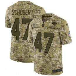 Jacksonville Jaguars #47 Joe Schobert Camo Men's Stitched NFL Limited 2018 Salute To Service Jersey