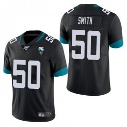 Jacksonville Jaguars #50 Telvin Smith Black 25th Anniversary Vapor Limited Stitched NFL 100th Season Jersey
