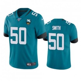 Jacksonville Jaguars #50 Telvin Smith Teal 25th Anniversary Vapor Limited Stitched NFL 100th Season Jersey