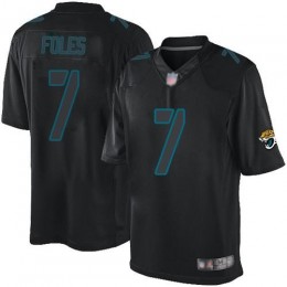 Jacksonville Jaguars #7 Nick Foles Black Men's Stitched NFL Impact Limited Jersey