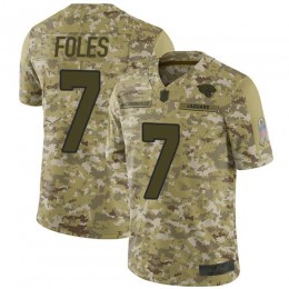 Jacksonville Jaguars #7 Nick Foles Camo Men's Stitched NFL Limited 2018 Salute To Service Jersey