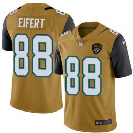 Jacksonville Jaguars #88 Tyler Eifert Gold Men's Stitched NFL Limited Rush Jersey