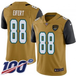 Jacksonville Jaguars #88 Tyler Eifert Gold Men's Stitched NFL Limited Rush 100th Season Jersey