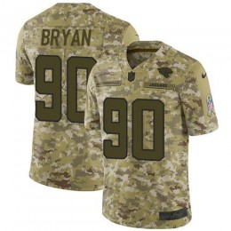 Jacksonville Jaguars #90 Taven Bryan Camo Men's Stitched NFL Limited 2018 Salute To Service Jersey