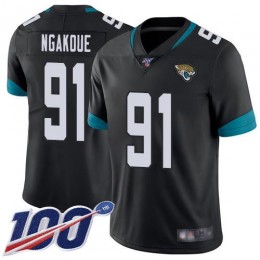 Jacksonville Jaguars #91 Yannick Ngakoue Black Team Color Men's Stitched NFL 100th Season Vapor Limited Jersey