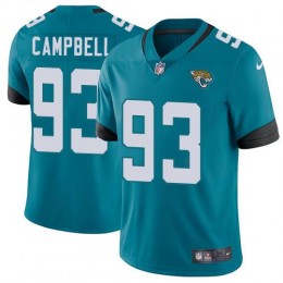 Jacksonville Jaguars #93 Calais Campbell Teal Green Alternate Men's Stitched NFL Vapor Untouchable Limited Jersey