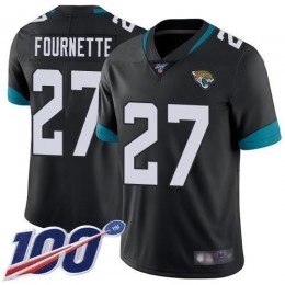 Jaguars #27 Leonard Fournette Black Team Color Men's Stitched NFL 100th Season Vapor Limited Jersey