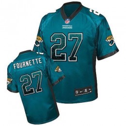 Jaguars #27 Leonard Fournette Teal Green Alternate Men's Stitched NFL Elite Drift Fashion Jersey