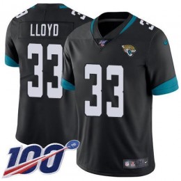 Jaguars #33 Devin Lloyd Black Team Color Men's Stitched NFL 100th Season Vapor Limited Jersey