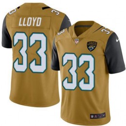 Jaguars #33 Devin Lloyd Gold Men's Stitched NFL Limited Rush Jersey
