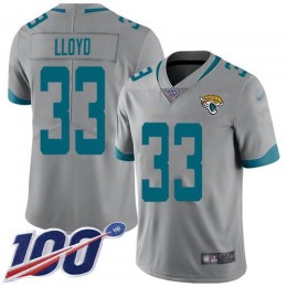 Jaguars #33 Devin Lloyd Silver Men's Stitched NFL Limited Inverted Legend 100th Season Jersey