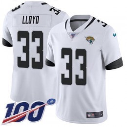 Jaguars #33 Devin Lloyd White Men's Stitched NFL 100th Season Vapor Limited Jersey