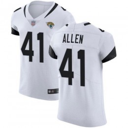 Jaguars #41 Josh Allen White Men's Stitched NFL Vapor Untouchable Elite Jersey