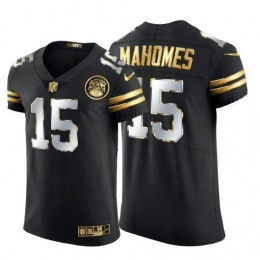 Kansas City Chiefs #15 Patrick Mahomes Men's Black Edition Vapor Untouchable Elite NFL Jersey