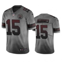 Kansas City Chiefs #15 Patrick Mahomes Smoky Men's Vapor Limited City Edition NFL Jersey