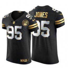 Kansas City Chiefs #95 Chris Jones Men's Black Edition Vapor Untouchable Elite NFL Jersey