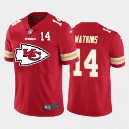 Kansas City Kansas City Chiefs #14 Sammy Watkins Red Men's Big Team Logo Player Vapor Limited NFL Jersey