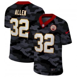 Kansas City Kansas City Chiefs #32 Tyrann Mathieu Men's 2020 Black CAMO Vapor Untouchable Limited Stitched NFL Jersey