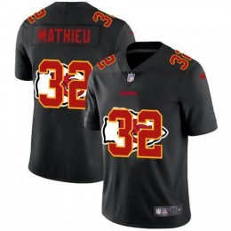Kansas City Kansas City Chiefs #32 Tyrann Mathieu Men's Team Logo Dual Overlap Limited NFL Jersey Black Men's