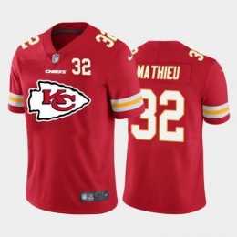 Kansas City Kansas City Chiefs #32 Tyrann Mathieu Red Men's Big Team Logo Player Vapor Limited NFL Jersey
