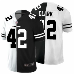 Kansas City Kansas City Chiefs #42 Anthony Sherman Men's Black V White Peace Split Vapor Untouchable Limited NFL Jersey