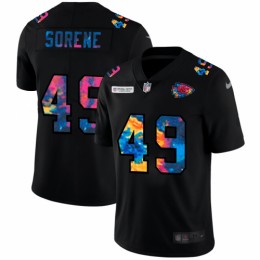 Kansas City Kansas City Chiefs #49 Daniel Sorensen Men's Multi-Color Black 2020 NFL Crucial Catch Vapor Untouchable Limited Jersey