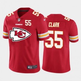 Kansas City Kansas City Chiefs #55 Frank Clark Red Men's Big Team Logo Player Vapor Limited NFL Jersey